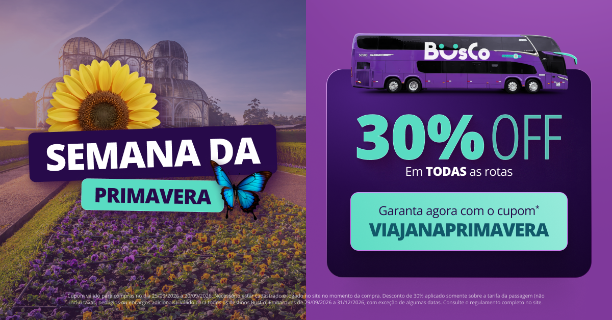 Semana da Primavera com 30% off